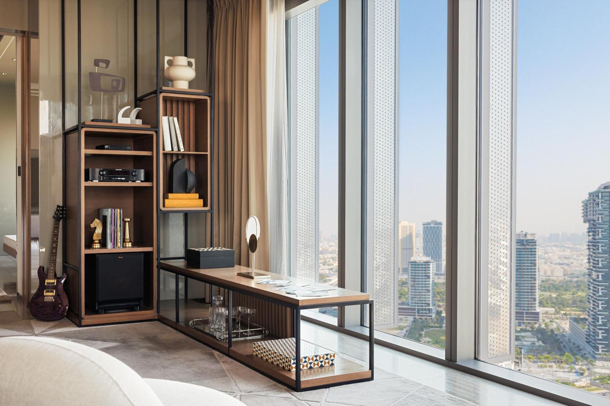 One&Only One Za'Abeel Hotel Dubai Exterior photo A view of the city from a bedroom